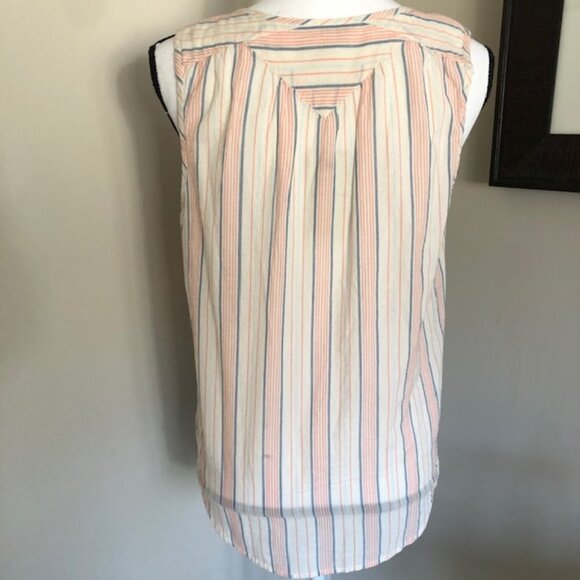 *LUCKY BRAND* Striped Sleeveless Button Down Top Size Small NWT - Picture 5 of 8